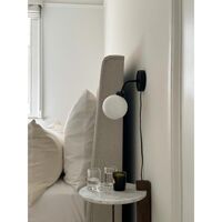 Apiales Wandleuchte Satinschwarz Mit Kabel