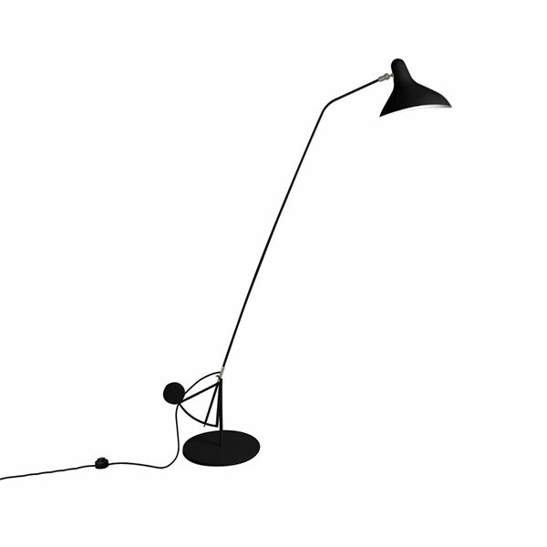 Mantis BS1 B Svart Golvlampa Rund Fot