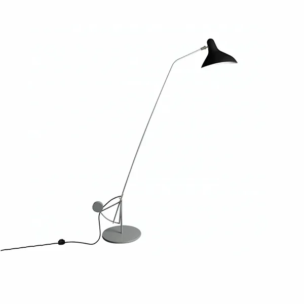 Mantis BS1 B Gray- Green and Black Floor Lamp Round Base
