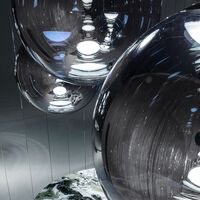 Globe Pendel Krom LED