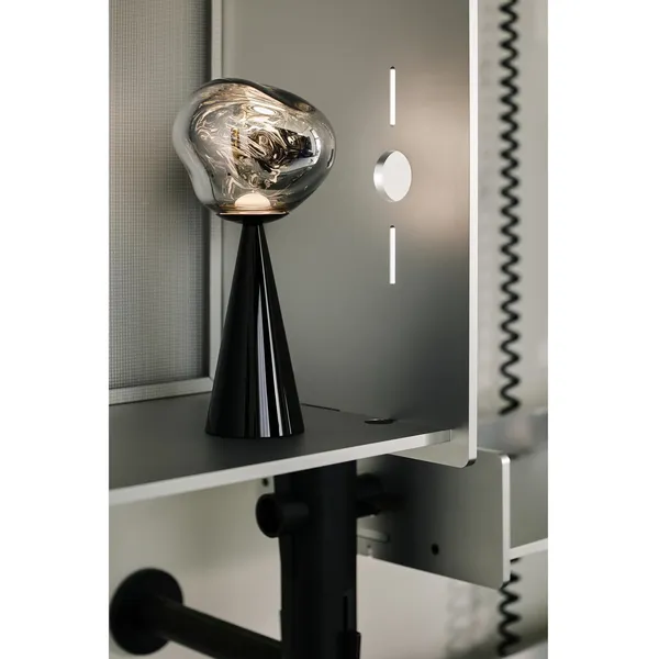 Melt Portable Lamp Black/Silver