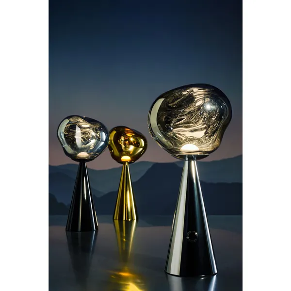 Melt Portable Lamp Black/Silver