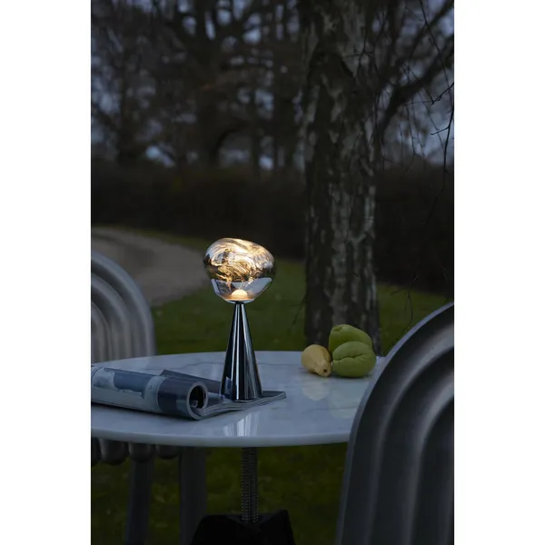 Melt Portable Lamp Silver