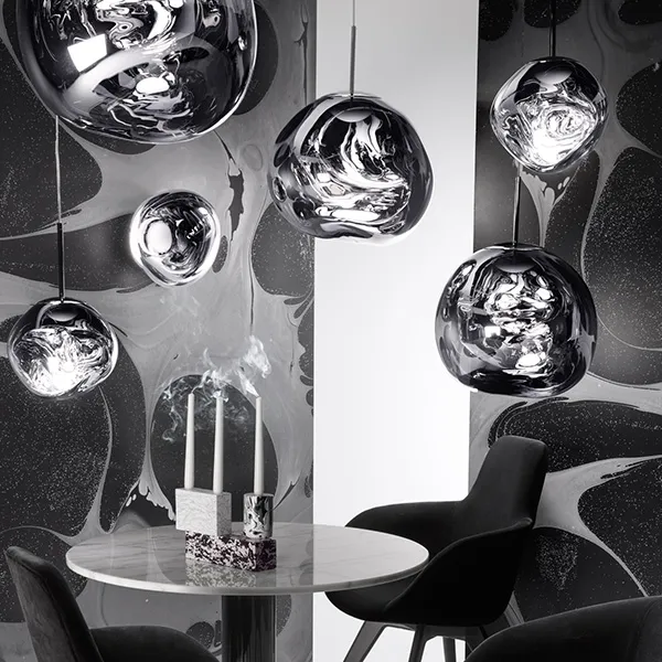 Melt Pendant LED Chrome Small