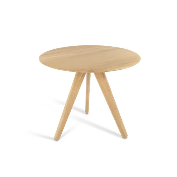 Slab Dining Table Ø90 Natural
