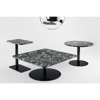 Stone Spisebord Rundt Pebble