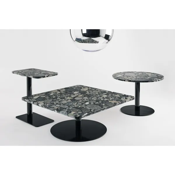 Stone Spisebord Rundt Pebble
