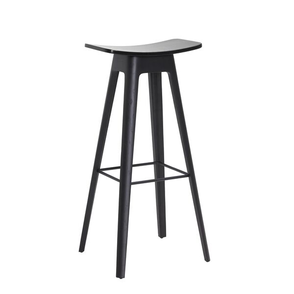 HC1 Barhocker 80 cm Schwarz/ Furnier