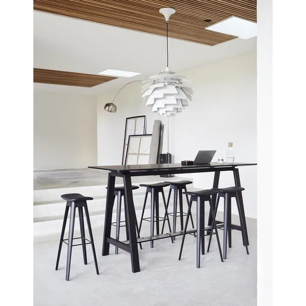 HC1 Bar Stool 80 cm Black/ Veneer