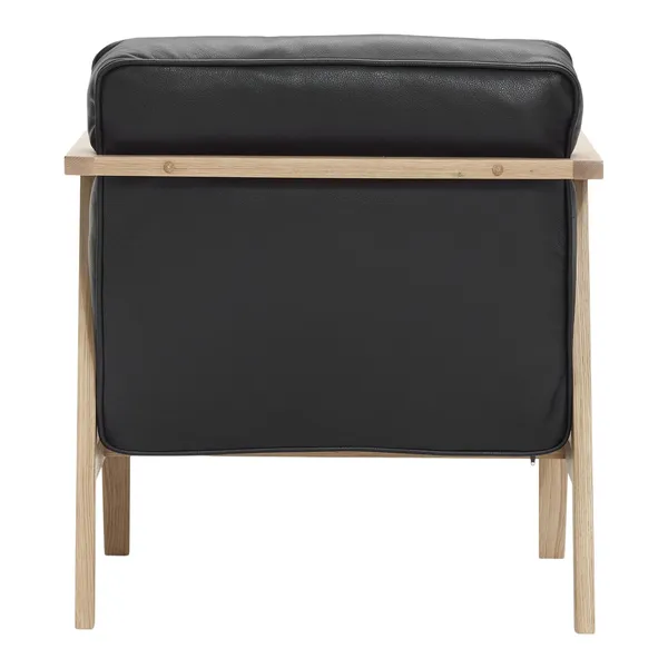 LC1 Lenestol Eik/ Sort Skinn