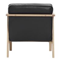 LC1 Lenestol Eik/ Sort Skinn