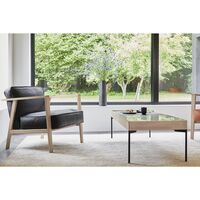 LC1 Lenestol Eik/ Sort Skinn