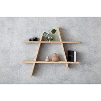 A-Shelf Plank Groot 78x12x67 Geolied Natuurlijk Eiken