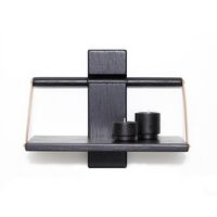 Shelf Wood Wall Small Black