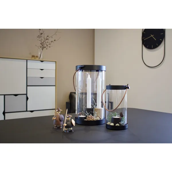 Pipe Lantern Glass/ Metal