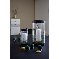 Pipe Lantern Glass/ Metal