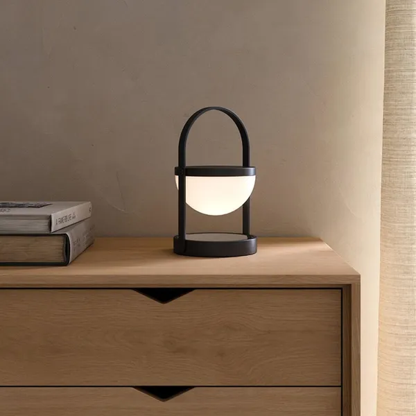 A-Flash Transportabel Lampe Sort