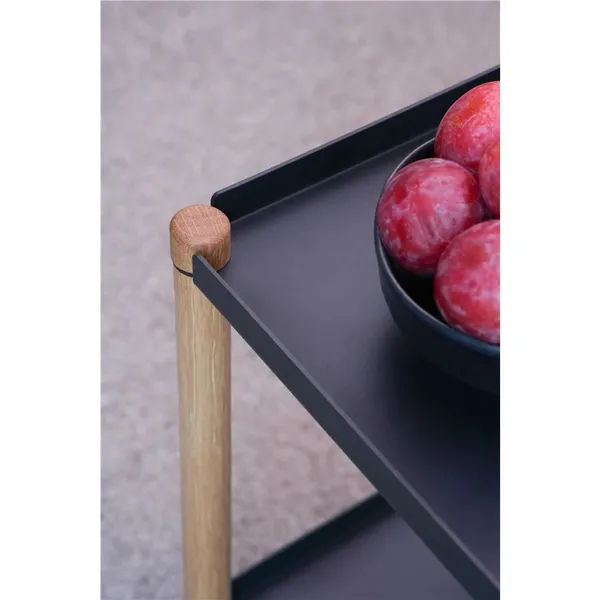 Connect Tabletttisch, Geölte Eiche/ Schwarz