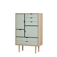 S5 Kast Eiken/Oceaangrijs