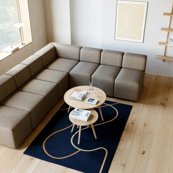 Tappeto Flow 140 cm Blu