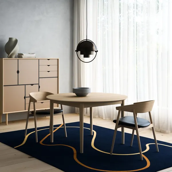 Flow Tapis 165 cm Bleu