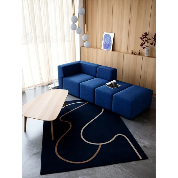 Flow Carpet 200cm Blue