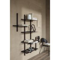 Please Wait to be Seated Smile Shelf Set of 2 Large Black