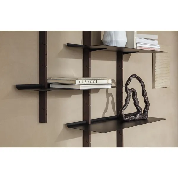 Please Wait to be Seated Smile Shelf Set of 2 Large Black