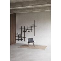 Please Wait to be Seated Smile Shelf Set of 2 Large Black