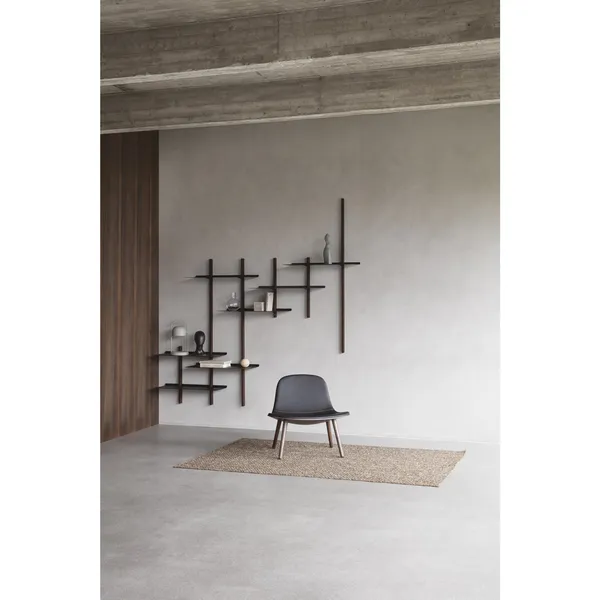 Please Wait to be Seated Smile Shelf Set of 2 Large Black