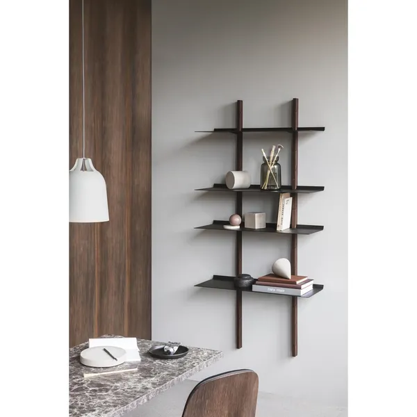 Please Wait to be Seated Smile Shelf Set of 2 Large Black