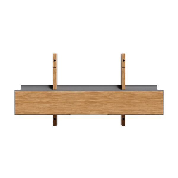 Smile Drawer 80 cm Oak/ Gray