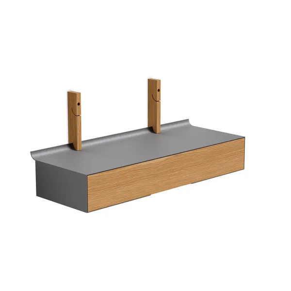 Smile Drawer 80 cm Oak/ Gray