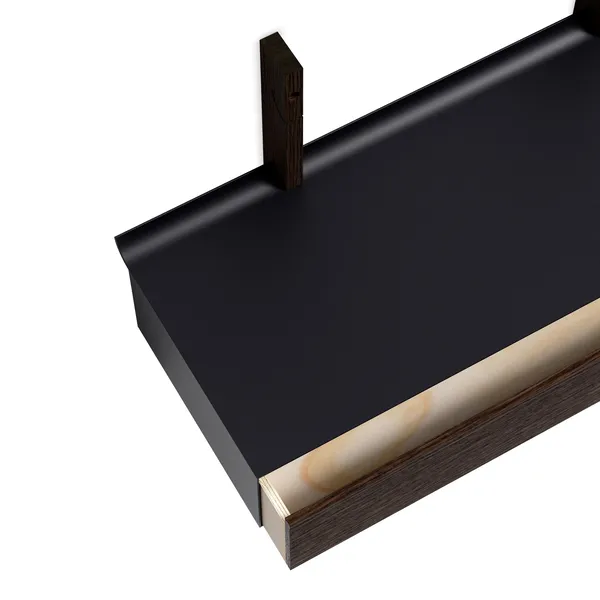 Smile Drawer 80 cm Smoked Oak/ Black