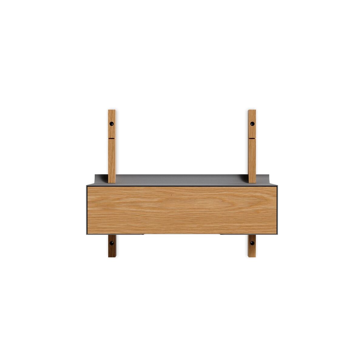 Smile Drawer 50 cm Oak/ Gray