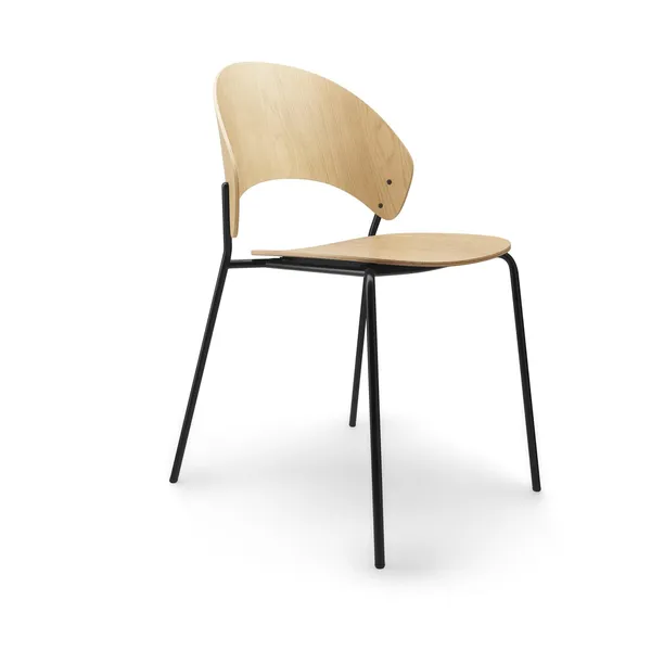 Eva Solo Dosina Dining Chair Veneer/Natural Oak/ Black