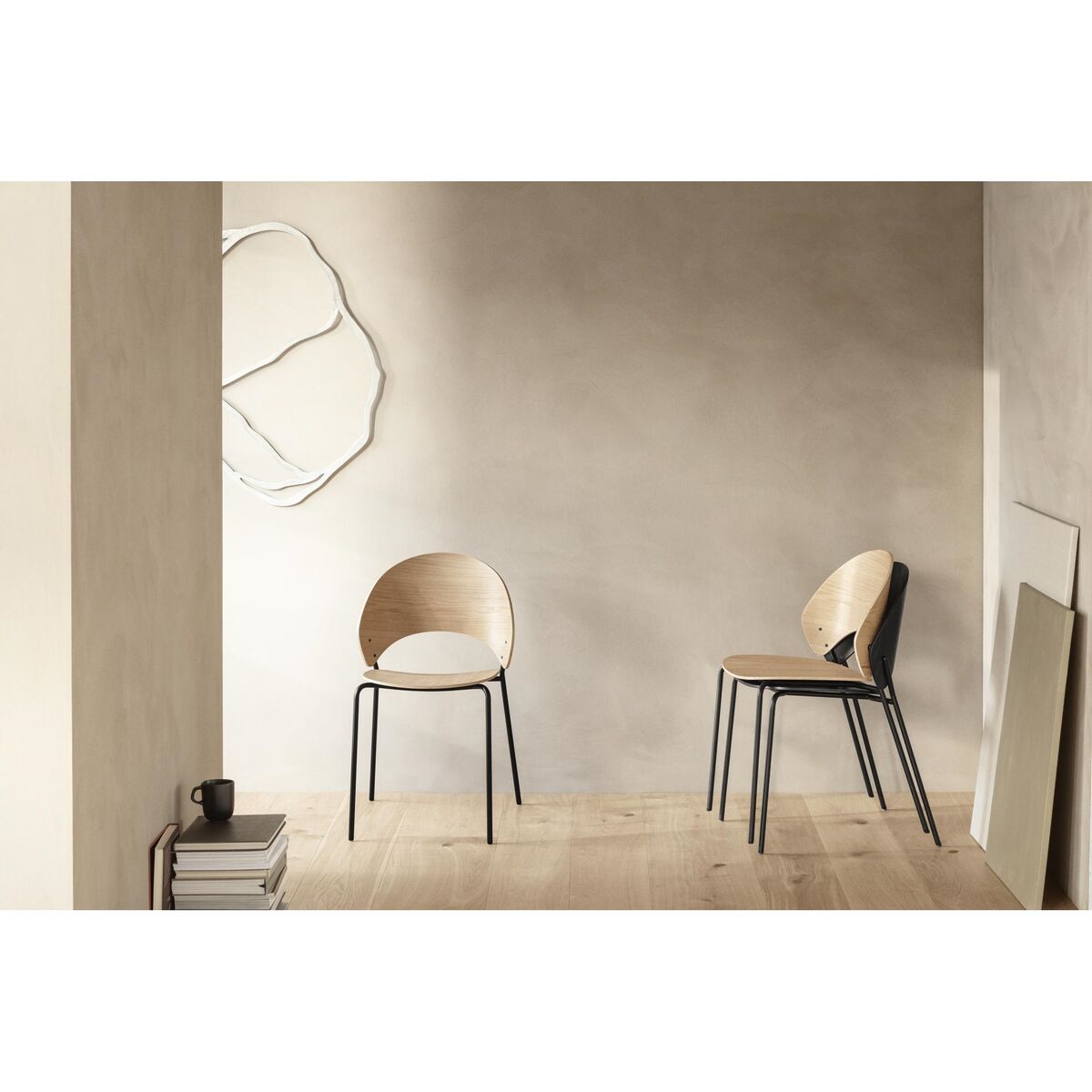 Eva Solo Dosina Dining Chair Veneer/Natural Oak/ Black