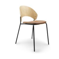 Eva Solo Dosina Dining Chair Upholstered Seat Oak/Cognac/ Black