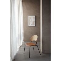 Eva Solo Dosina Dining Chair Upholstered Seat Oak/Cognac/ Black