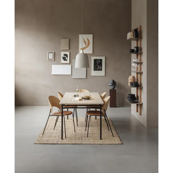 Eva Solo Dosina Dining Chair Upholstered Seat Oak/Cognac/ Black