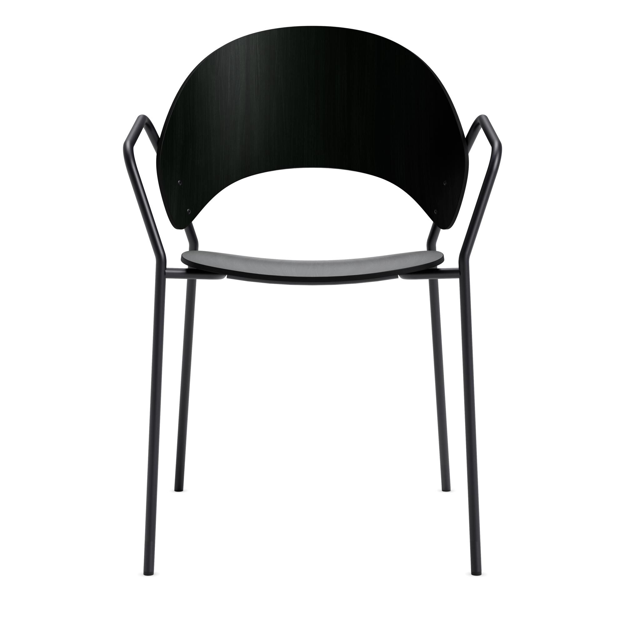 Dosina Spisebordsstol Med Armln Eg/Sort