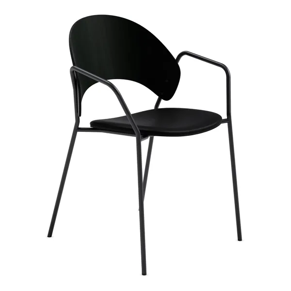 Eva Solo Dosina Dining Chair With Armrests And Upholstered Oak/ Black