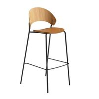 Eva Solo Dosina Barstool 75 cm Upholstered Oak/Cognac