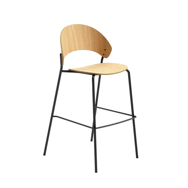 Eva Solo Dosina Bar Stool 65 cm Oak/ Black