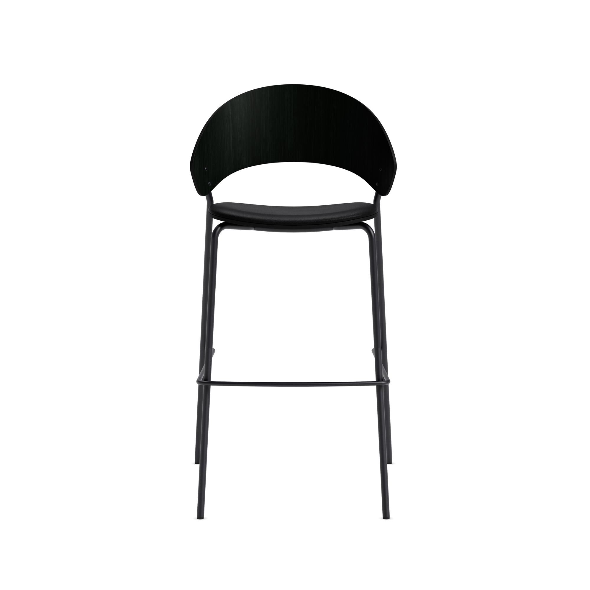 Dosina Barstol 65 cm Polstret Eg/Sort