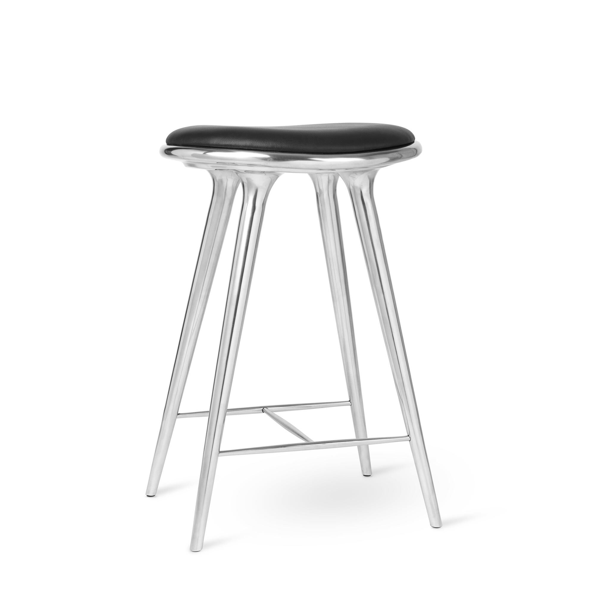 High Stool Barstol Genbrugt Aluminium 69cm