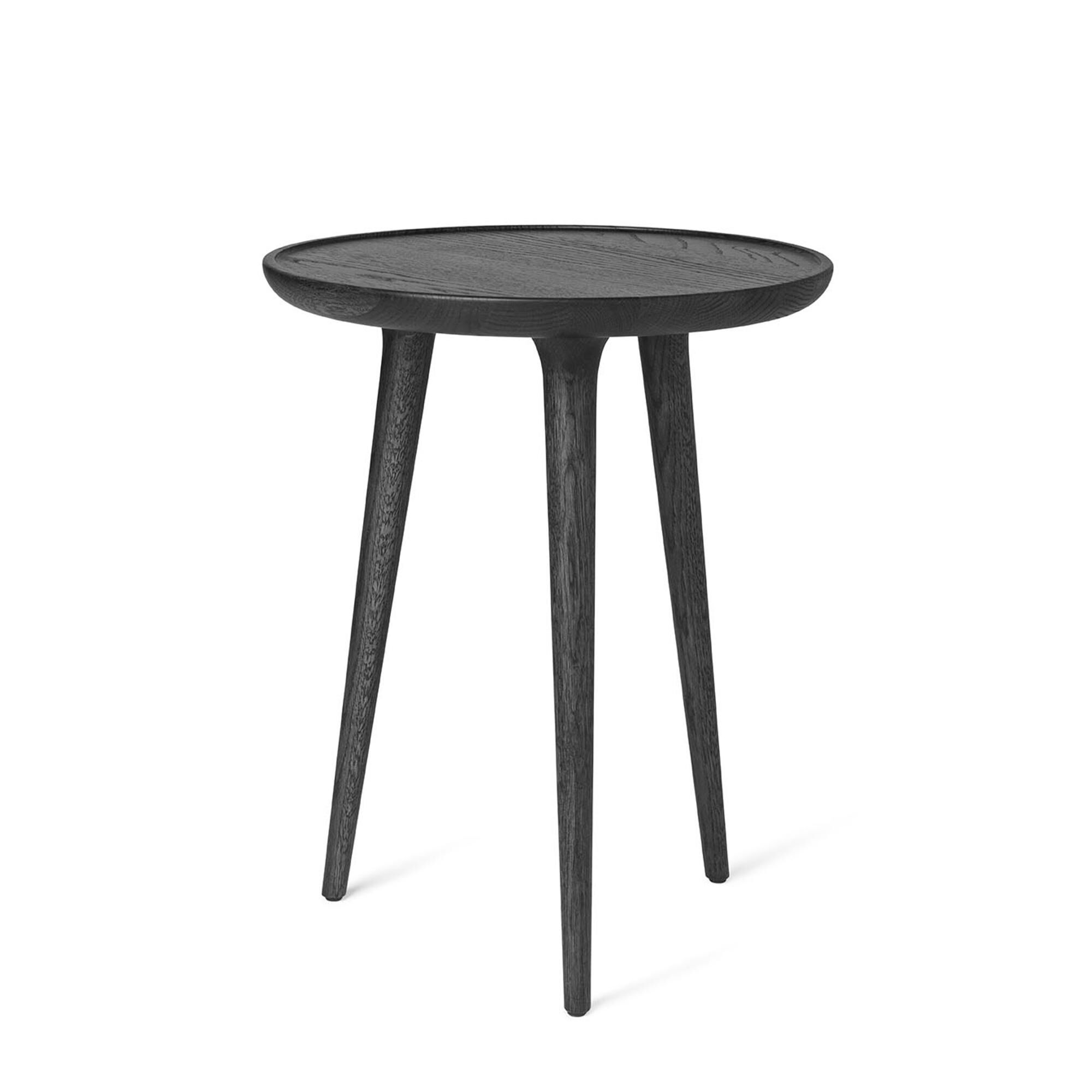 Accent Sofabord Sort Bejdset Eg Mellem Ø45
