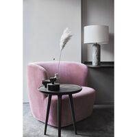 Accent Sofabord Sort Bejdset Eg Mellem Ø45