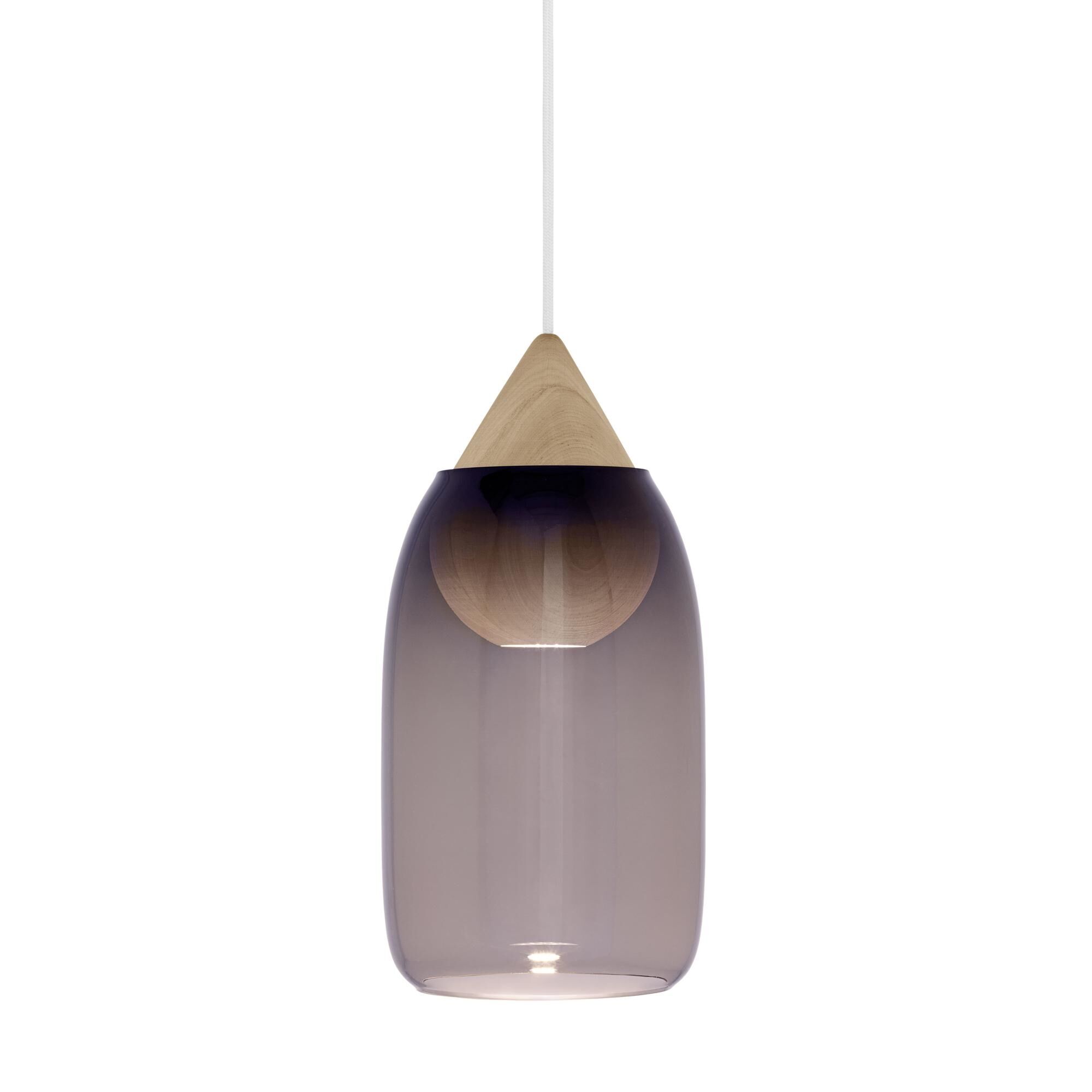 Liuku Taklampa Drop Linden Wood/Violet