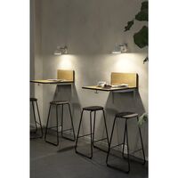 Sgabello Bar Earth 74 cm Caffè Scuro